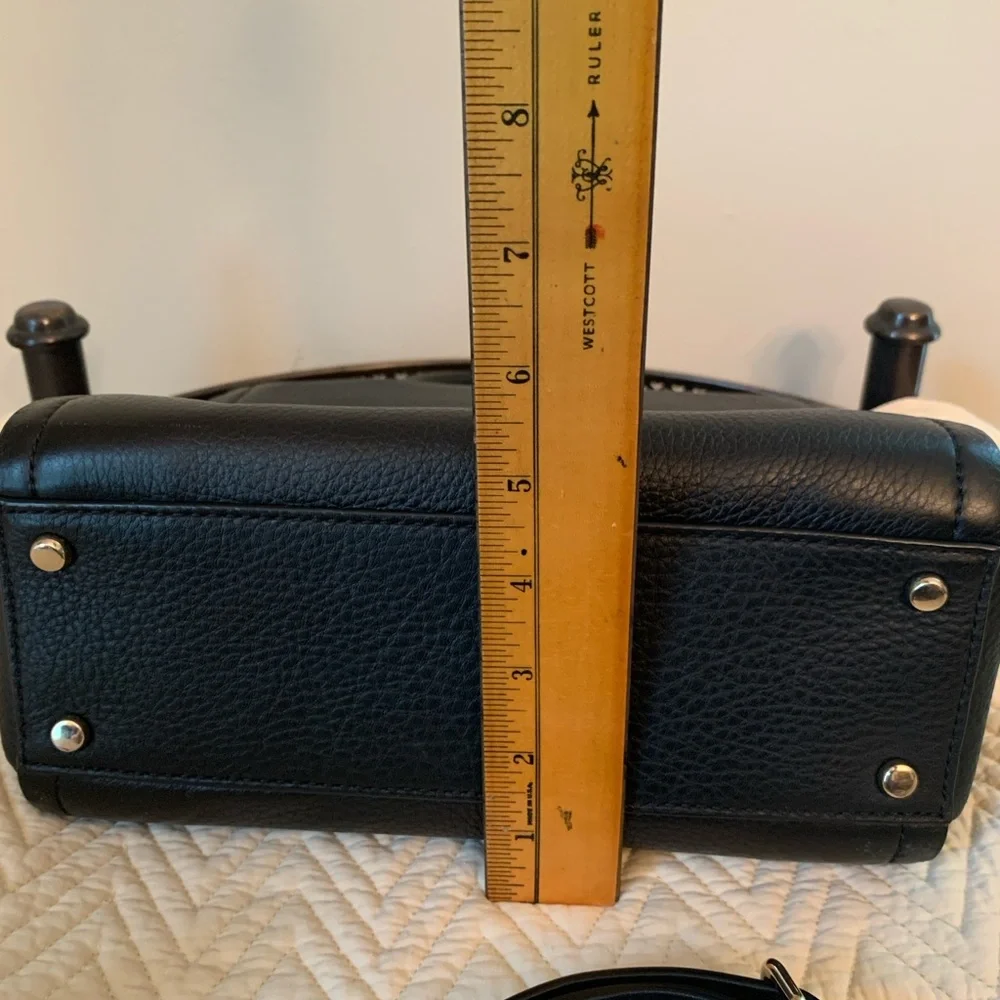 Kate Spade New York Small Rorie Wickham Place Black Leather Satchel Like New!